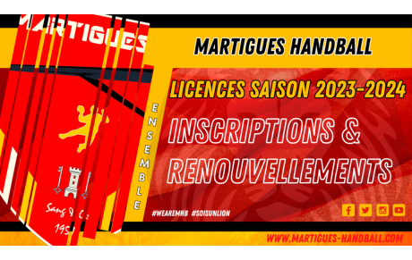 MHB : inscriptions et renouvellements des licences