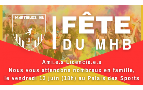Fête du club le 13 juin !